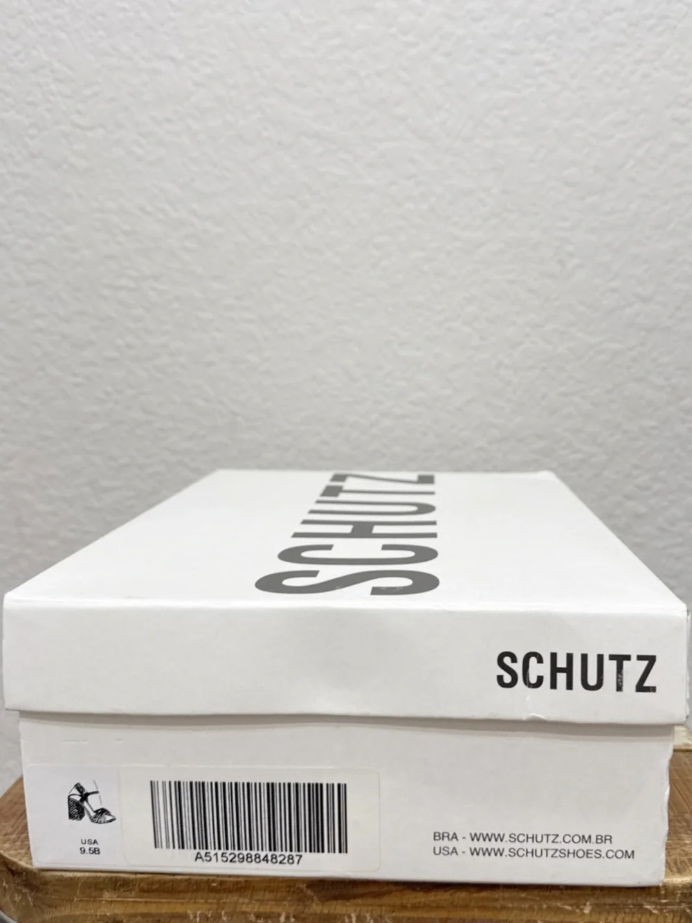 Schutz Dahra Tiver Aqua Block Heel Sandals Size 9.5 NEW